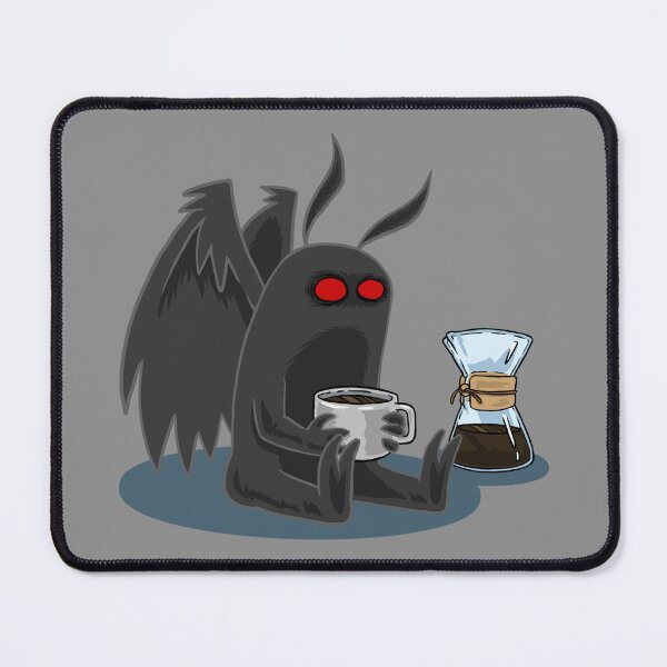 Item preview, Mothman with Coffee designed and sold by Dead Possum Designs.
