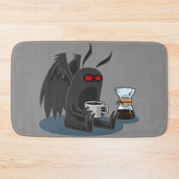 Item preview, Mothman with Coffee designed and sold by Dead Possum Designs.