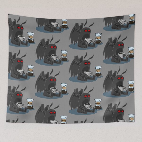 Item preview, Mothman with Coffee designed and sold by Dead Possum Designs.