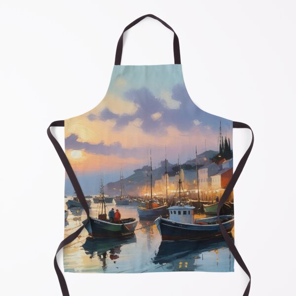 Item preview, Boats in the port designed and sold by Dream Catcher.