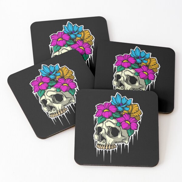 Item preview, Skull Flowers designed and sold by Crossroads-Art.