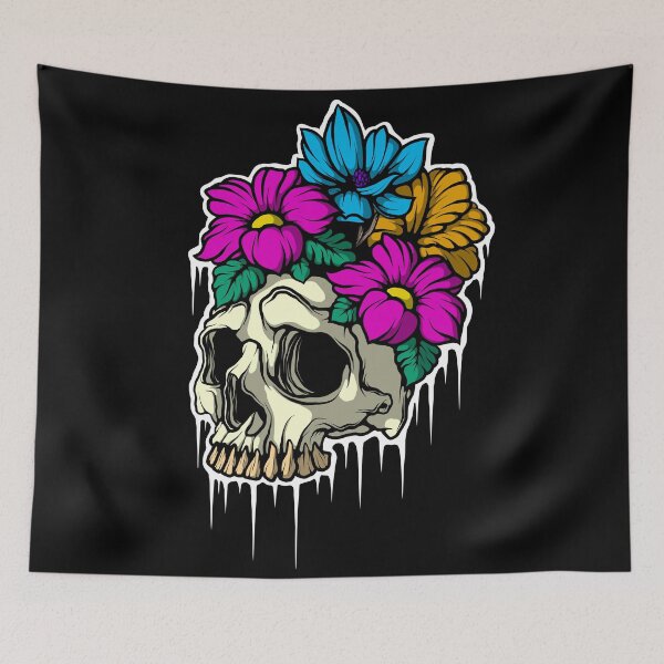 Item preview, Skull Flowers designed and sold by Crossroads-Art.