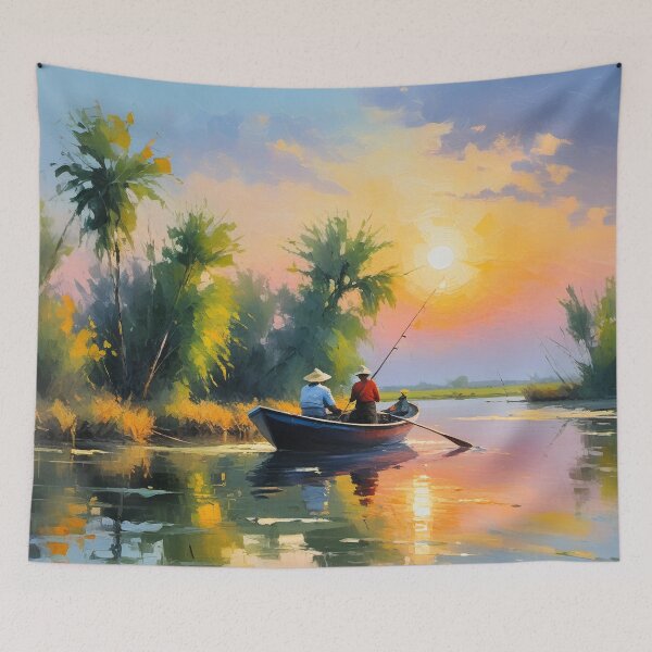 Item preview, Sunset fishing designed and sold by Dream Catcher.