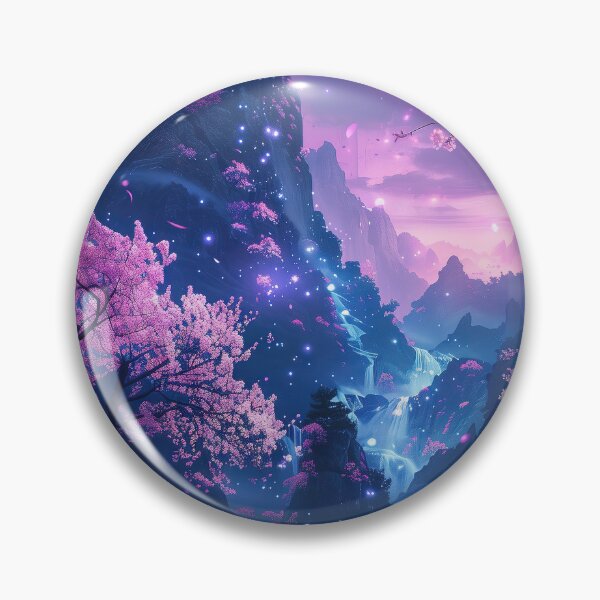 Item preview, Neon Nights: Tranquil Dreamscapes of a Japanese Mountain Lake Illuminated by Glowing Lights designed and sold by Mullet Monkey.