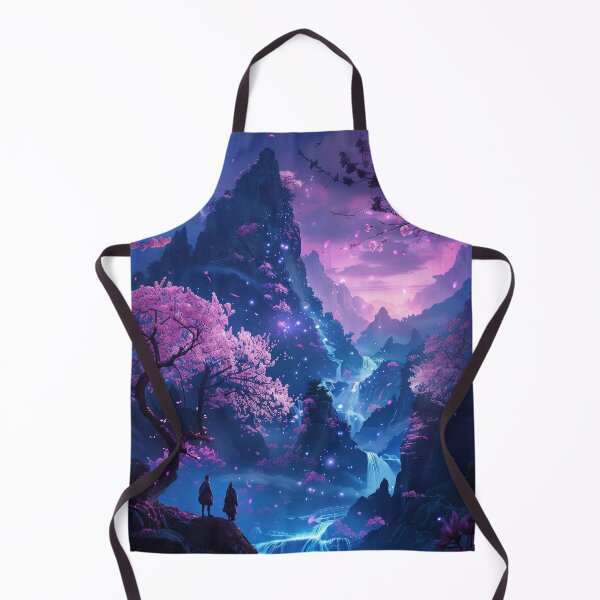 Item preview, Neon Nights: Tranquil Dreamscapes of a Japanese Mountain Lake Illuminated by Glowing Lights designed and sold by Mullet Monkey.