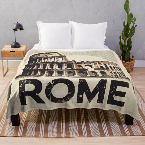 Item preview, Italy Rome coliseum colosseum Travel Retro Poster designed and sold by TomFrontierArt.