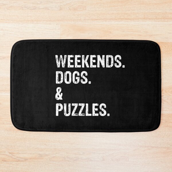 Item preview, Weekends Dogs and Puzzles Funny Gift  designed and sold by Guarddogdrive.