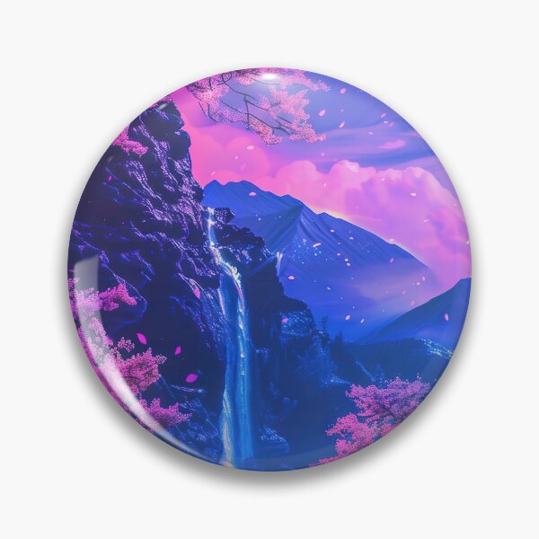 Item preview, Electric Dreams: Serene Neon Nights at the Mountain Lake, Where Reality Meets Fantasy designed and sold by Mullet Monkey.