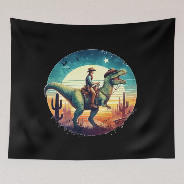 Item preview, Wild Cowboy Carter East West Dinosaur designed and sold by Tw1nsAIArt.