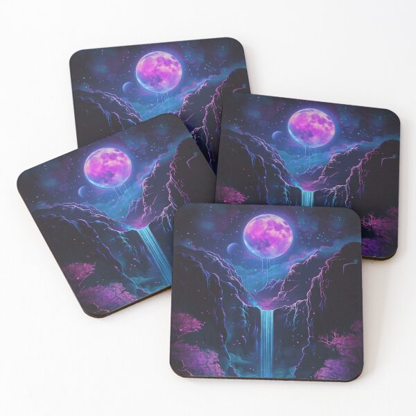 Item preview, Surreal Serenity: Neon Lights Dancing on the Japanese Mountain Lake, Creating a Dreamlike Atmosphere designed and sold by Mullet Monkey.