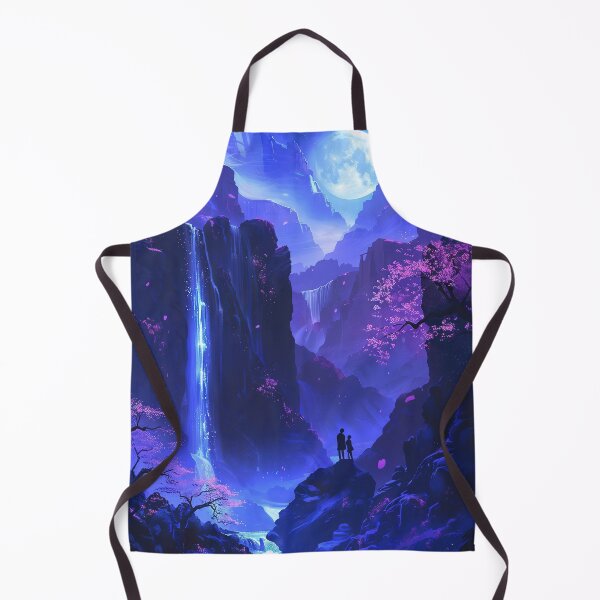 Item preview, Neon Oasis: A Couple's Tranquil Retreat by the Mountain Lake, Bathed in the Radiance of Electric Hues designed and sold by Mullet Monkey.