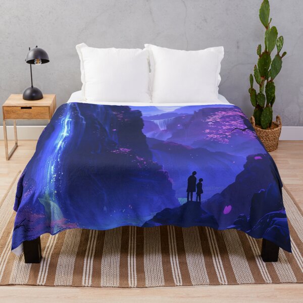 Item preview, Neon Oasis: A Couple's Tranquil Retreat by the Mountain Lake, Bathed in the Radiance of Electric Hues designed and sold by Mullet Monkey.