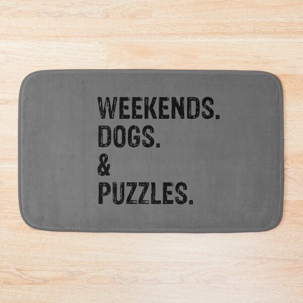 Item preview, Weekends Dogs and Puzzles Funny Gift  designed and sold by Guarddogdrive.
