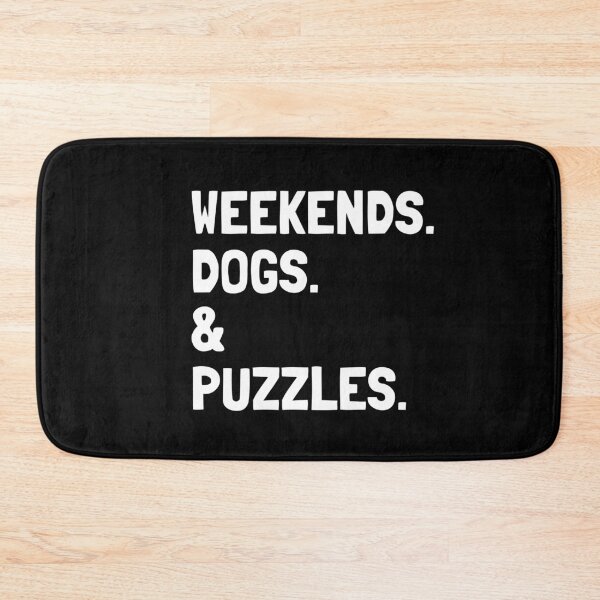 Item preview, Weekends Dogs and Puzzles Funny Gift  designed and sold by Guarddogdrive.