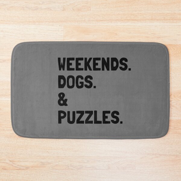 Item preview, Weekends Dogs and Puzzles Funny Gift  designed and sold by Guarddogdrive.