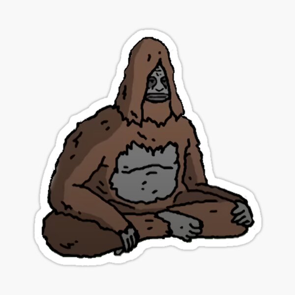 Vista previa del artículo con la obra «Sassy el Sasquatch», diseñado y vendido por Northscrow.