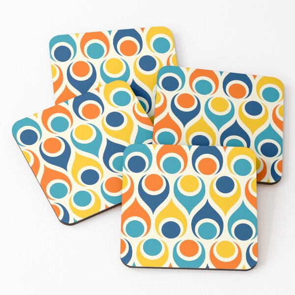 Item preview, Retro Atomic Teardrop Pattern designed and sold by Melissify.