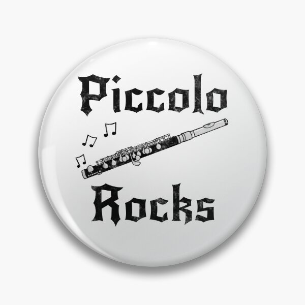 Item preview, Piccolo Rocks, Piccoloista Flautista Músico Gótico Heavy Rock designed and sold by doodlerob.