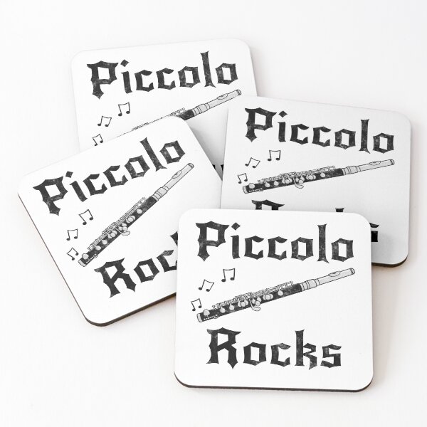Item preview, Piccolo Rocks, Piccoloist Flutist Goth Heavy Rock Musician designed and sold by doodlerob.