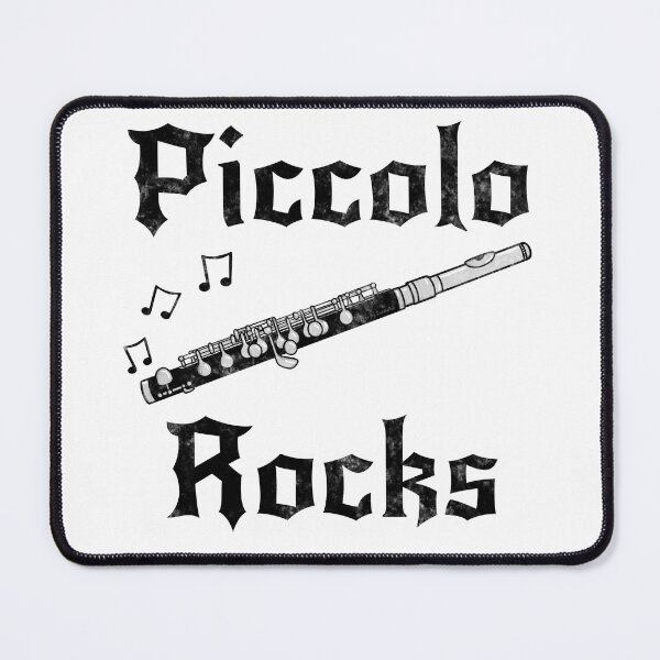 Item preview, Piccolo Rocks, Piccoloist Flutist Goth Heavy Rock Musician designed and sold by doodlerob.