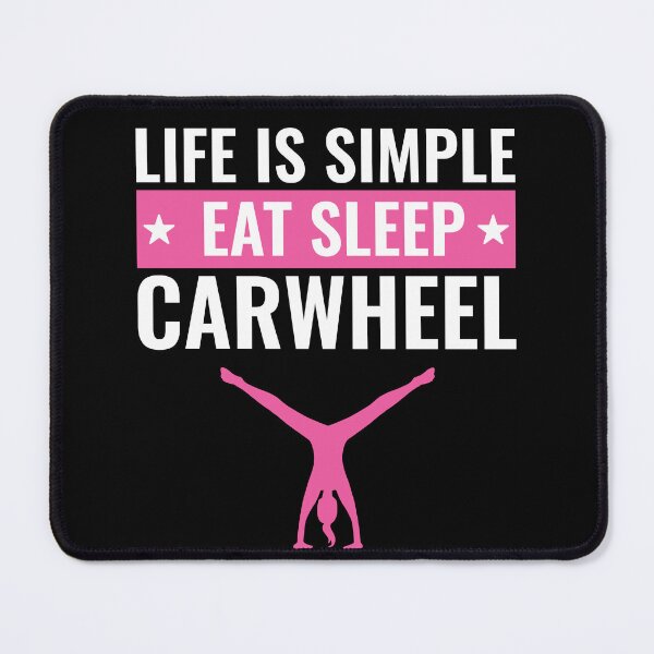 Item preview, Eat Sleep Cartwheel Funny Gymnastics Women designed and sold by BlueBerry-Pengu.
