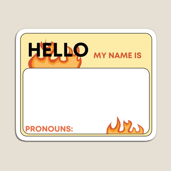 Item preview, Hola, pegatinas de introducción con fuego. designed and sold by EclecticKrys.