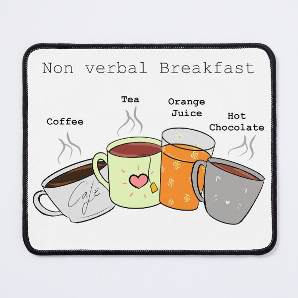 Item preview, Non verbal communication Breakfast designed and sold by Kyospherarts.