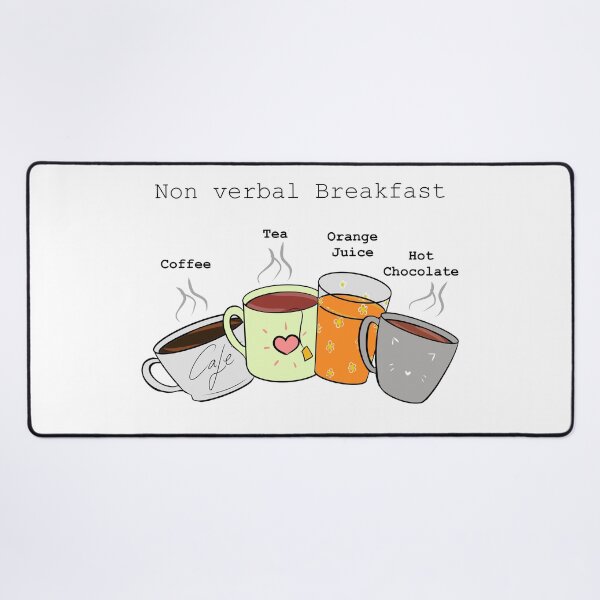 Item preview, Non verbal communication Breakfast designed and sold by Kyospherarts.