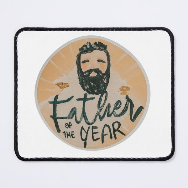 Item preview, Father Of The Year Acrylic Painted Sticker - Digitally Enhanced designed and sold by RayanaArt.