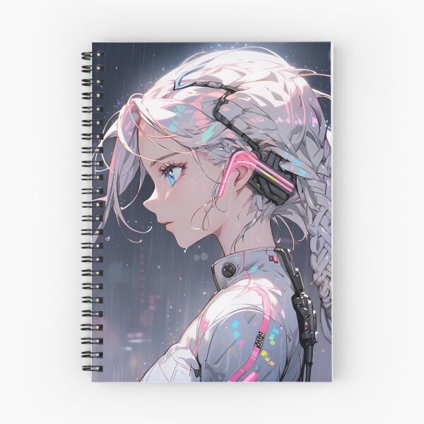 Item preview, Cyber City Night Rain Anime Girl designed and sold by bubblegoth.