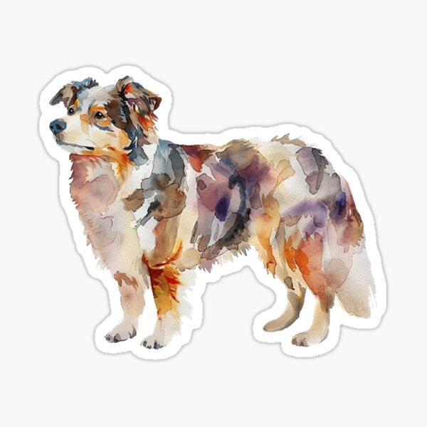Item preview, Watercolor Shepherd Portrait designed and sold by SellingWSarah17.