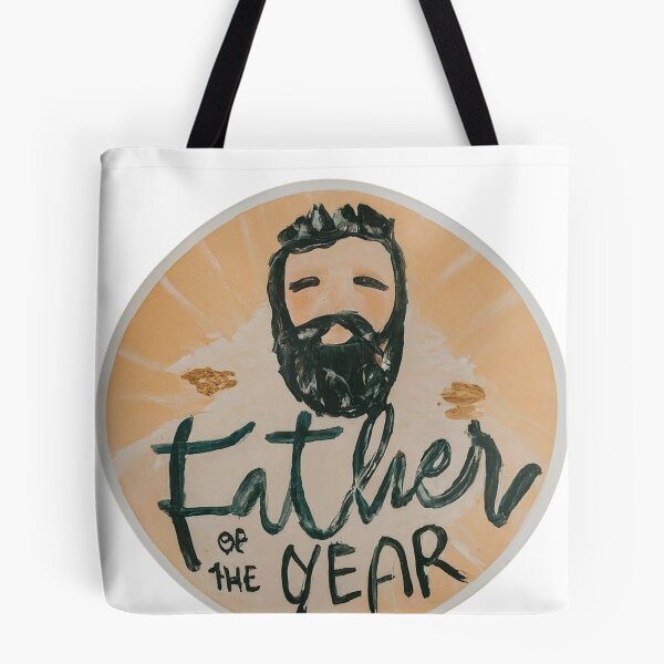 Item preview, Father Of The Year Acrylic Painted Sticker - Digitally Enhanced designed and sold by RayanaArt.