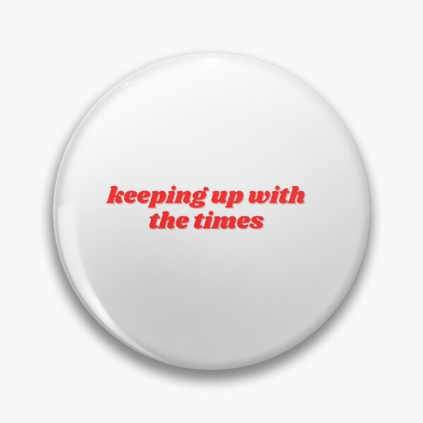 Item preview, keeping up with the times, red  designed and sold by ChiWellness Shop.