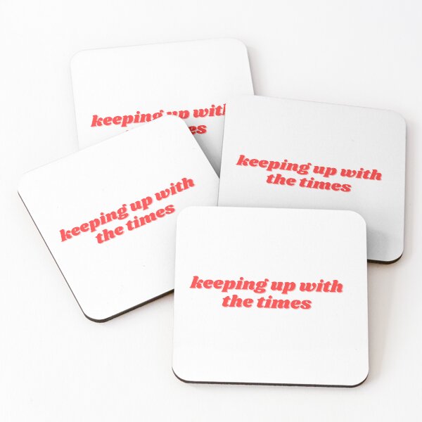 Item preview, keeping up with the times, red  designed and sold by ChiWellness Shop.