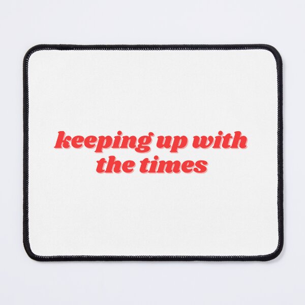 Item preview, keeping up with the times, red  designed and sold by ChiWellness Shop.