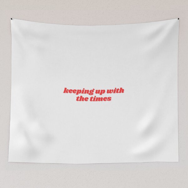 Item preview, keeping up with the times, red  designed and sold by ChiWellness Shop.