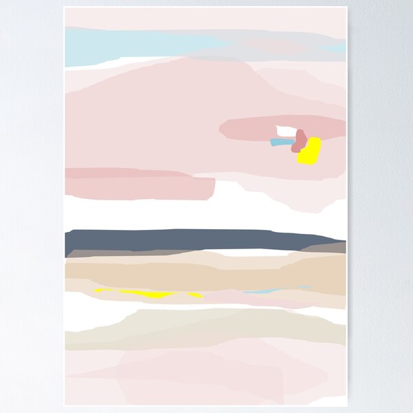 Item preview, Contemporary abstract work The Pink of the Clouds designed and sold by NAERENA.