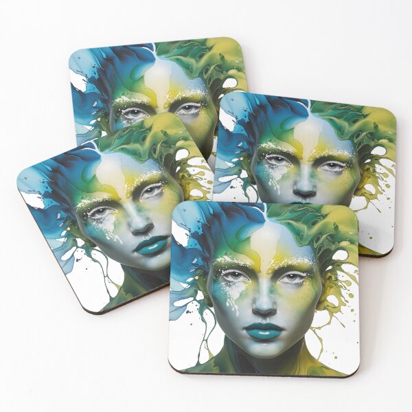 Item preview, Fluid Acrylic with Face Pouring Paint Art 3D Model designed and sold by Charlygood.