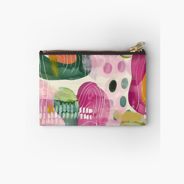 Item preview, green ocre beige modern abstract geometric  designed and sold by Big-Family-Art.