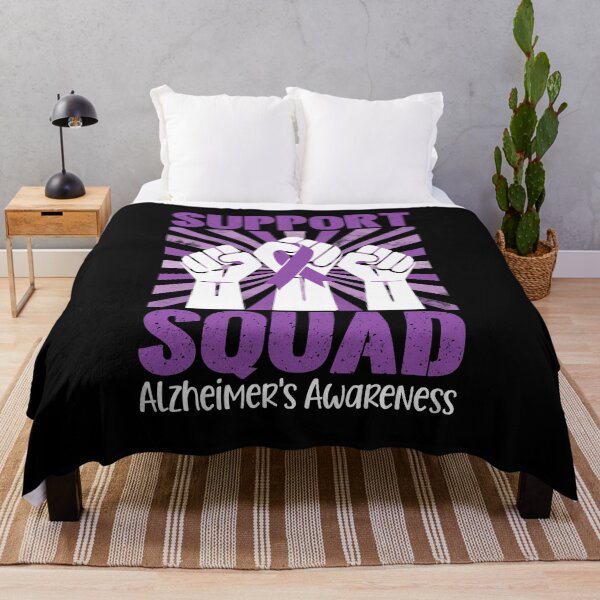 Item preview, Alzheimer's Awareness Support Squad Purple Ribbon Retro designed and sold by stylesip.