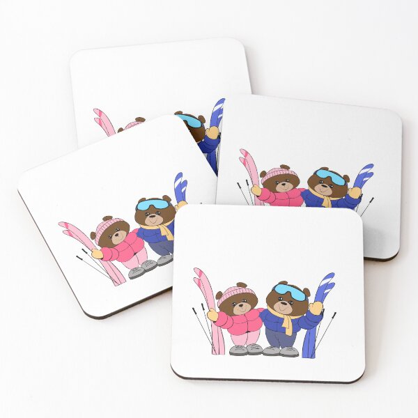 Item preview, bears with skis designed and sold by Yaninaa26.