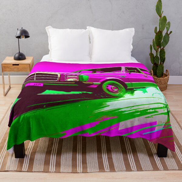 Item preview, Vintage Classic Car: Retro Charm in Pink and Green designed and sold by GrizzlyCollective.
