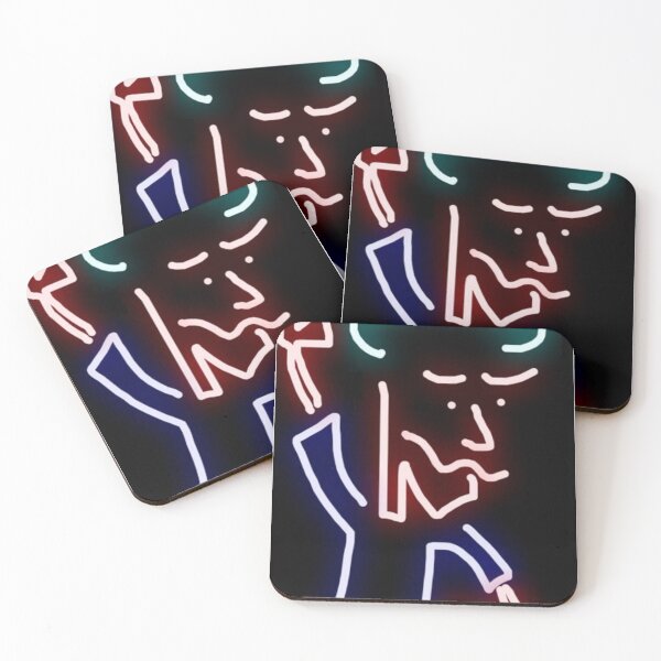Item preview, Dancing Neon Man Original Cartoon illustration  designed and sold by Oqueartecura.