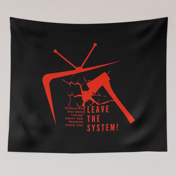Item preview, System, Television, freedom, since, TV, programming, red, designed and sold by Aquillashop.