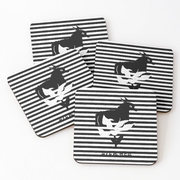 Item preview, silence, black dog, white flower designed and sold by noico.