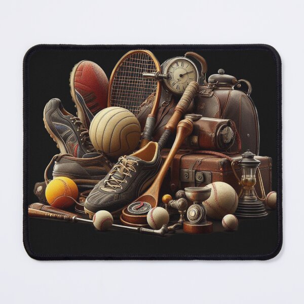 Item preview, Stack of Colorful vintage Sports Equipment design!!! designed and sold by joana300.