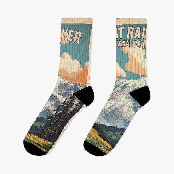 Item preview, Mount Rainier National Park USA Vintage Travel Tourism  designed and sold by TravelersGems.