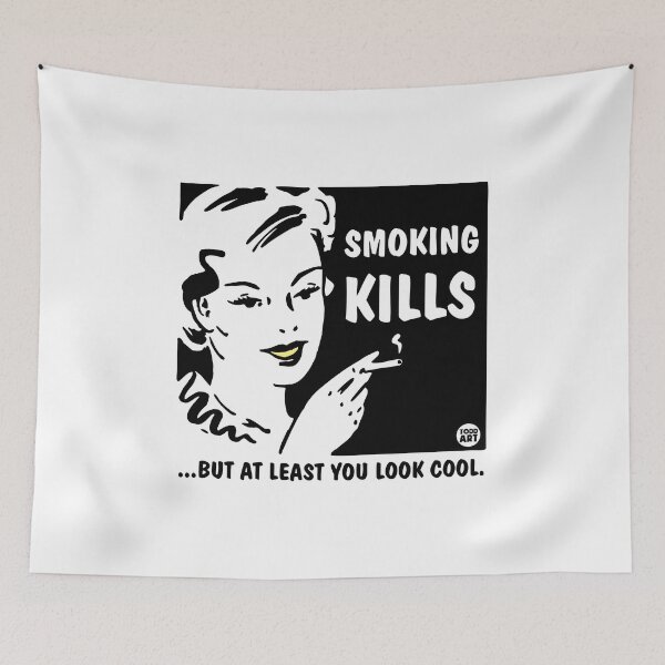 Item preview, SMOKING KILLS LOOK COOL designed and sold by TODD GOLDMAN.