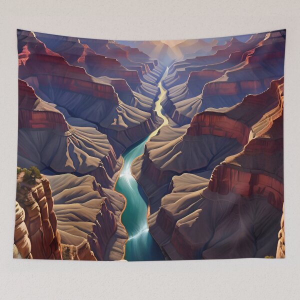 Artikelvorschau, The Grand Canyon Colorado River Landscape entworfen und verkauft von TheArtOfPat.