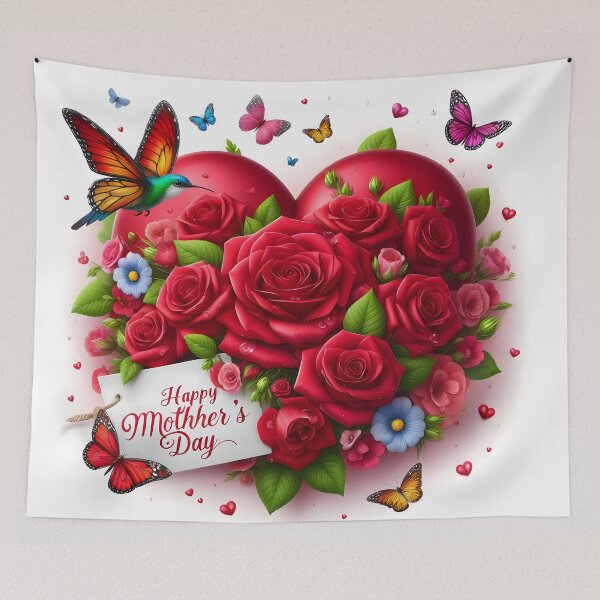 Item preview, Heart for Mother's Day 2024 with 3D Roses designed and sold by sofia1971.